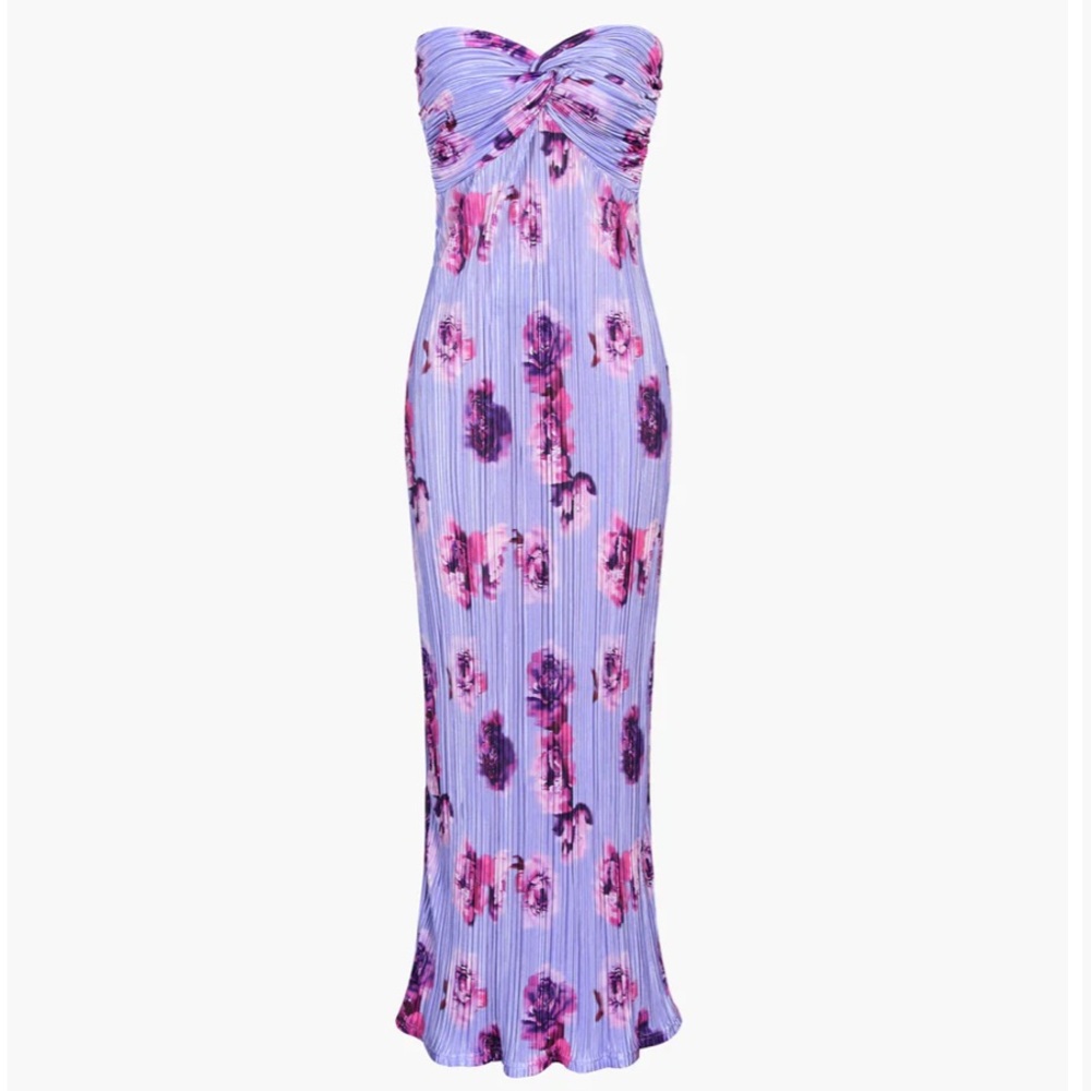 Floral Strapless Maxi Dress, Medium, Commense, Great Quality